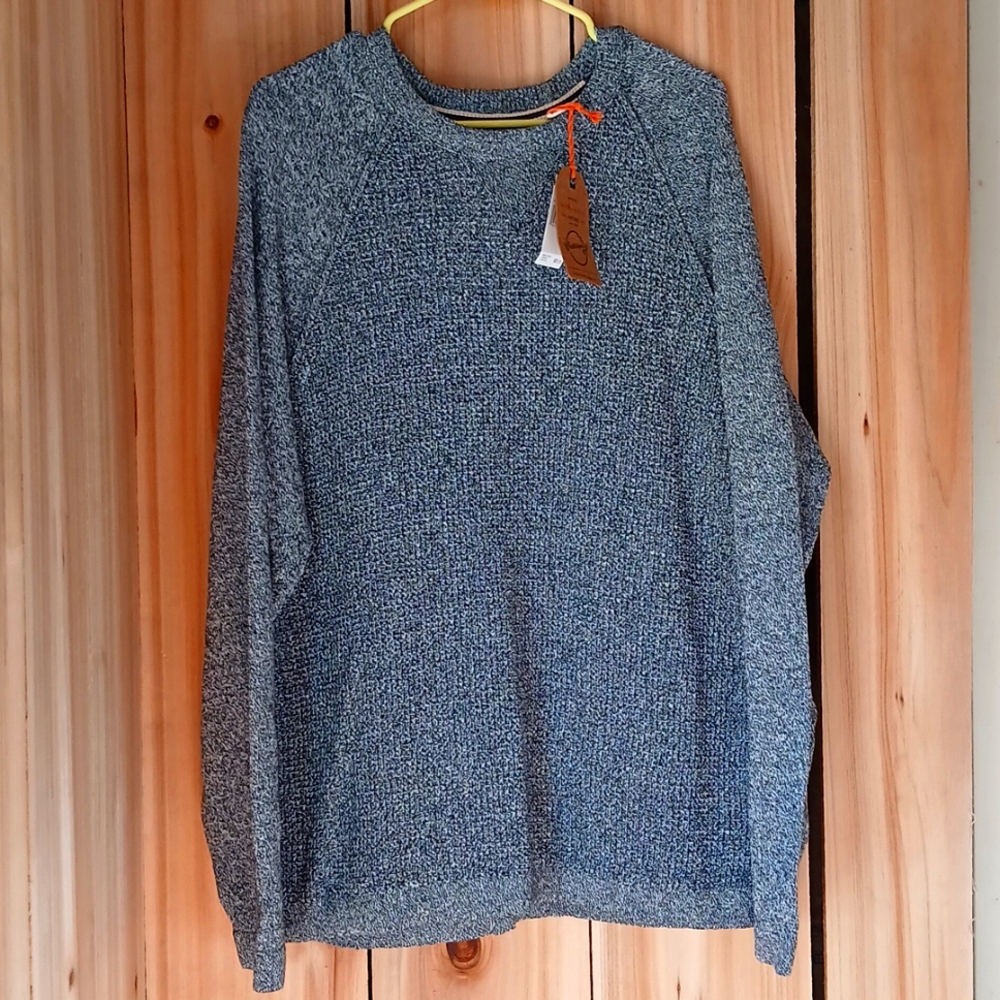 Weatherproof Gray Crewneck Sweater Classic Knit Design